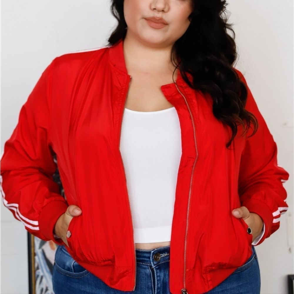 Windbreaker bomber jacket